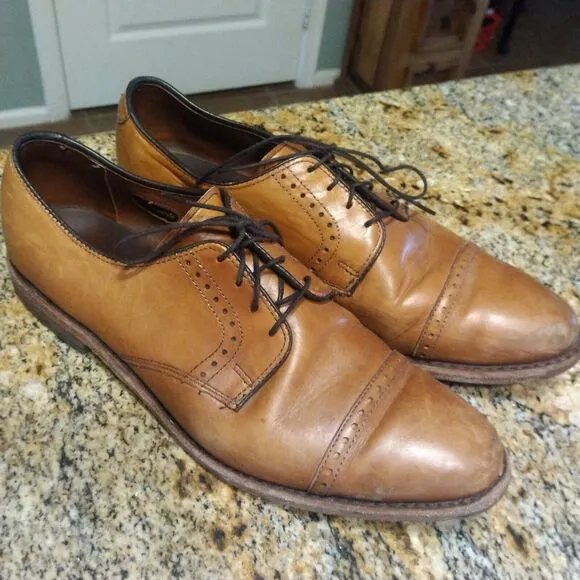 Allen Edmonds Clifton Mens Dress Shoes Chestnut Brown Leather Size 9.5 D US