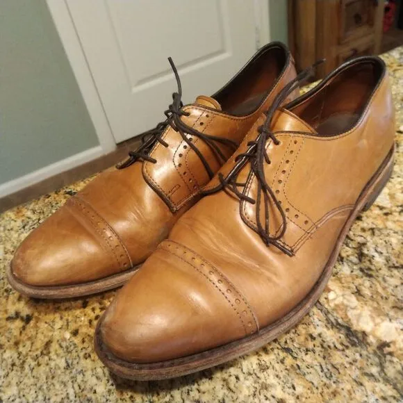 Allen Edmonds Clifton Mens Dress Shoes Chestnut Brown Leather Size 9.5 D US