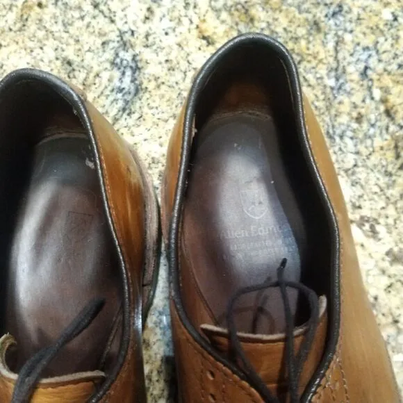 Allen Edmonds Clifton Mens Dress Shoes Chestnut Brown Leather Size 9.5 D US
