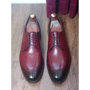 Allen Edmonds Delray Chili Red Leather Split Toe Oxford Dress Shoes Men's 10 D
