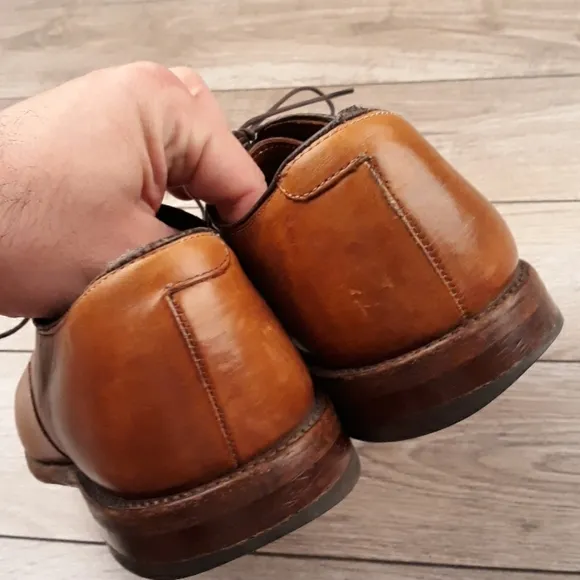 ALLEN EDMONDS Fifth Avenue Walnut‎ Brown Leather Sz 10.5 E Mens Dress Shoes