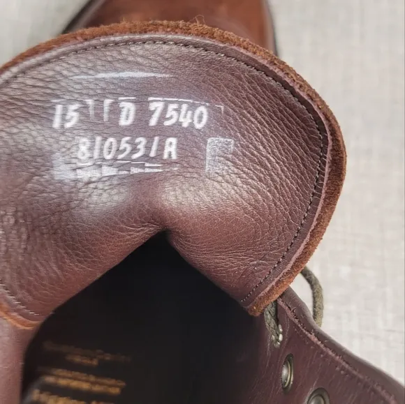 Allen Edmonds Higgins Mill Brown Leather Boots Men's Size 15 D Shoes