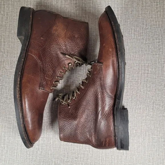 Allen Edmonds Higgins Mill Brown Leather Boots Men's Size 15 D Shoes