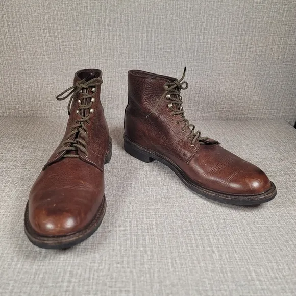 Allen Edmonds Higgins Mill Brown Leather Boots Men's Size 15 D Shoes