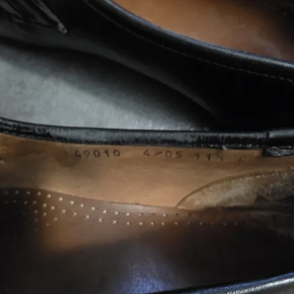 Allen Edmonds Leather Loafers, Black, Men's Size 11.5