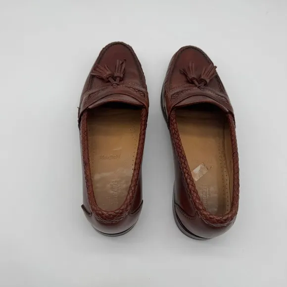 Allen Edmonds Maxfield Tassel Loafers Woven Leather Dress Shoes Slip On Size 9D