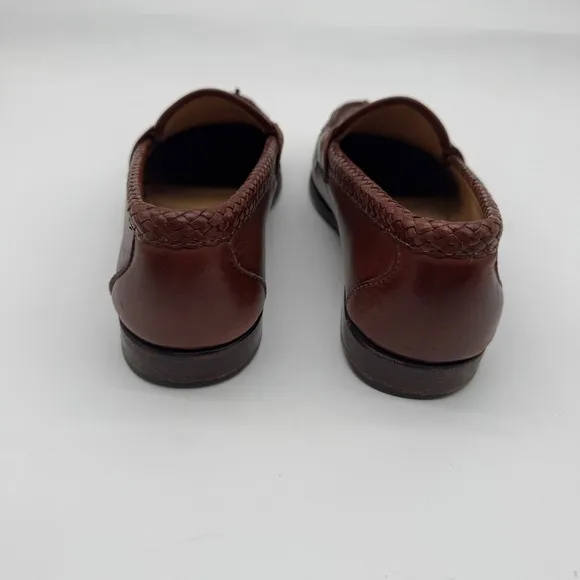 Allen Edmonds Maxfield Tassel Loafers Woven Leather Dress Shoes Slip On Size 9D