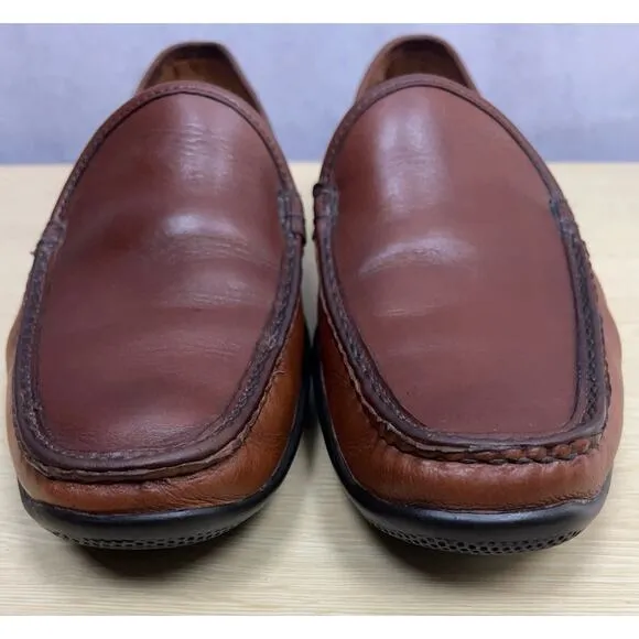 Allen Edmonds Mens Conway 5989 Brown Leather Penny Loafer Dress Shoes Size 11D