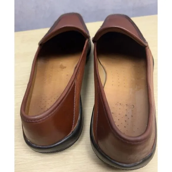Allen Edmonds Mens Conway 5989 Brown Leather Penny Loafer Dress Shoes Size 11D