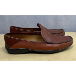 Allen Edmonds Mens Conway 5989 Brown Leather Penny Loafer Dress Shoes Size 11D