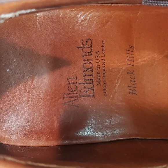Allen Edmonds Mens Leather Black Hills Oxford Dress shoes sz 11B