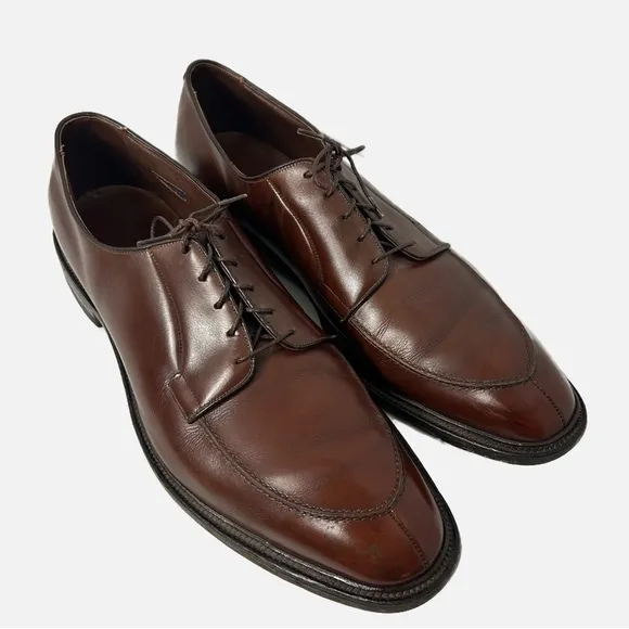 Allen Edmonds Men’s Leather Split Toe Oxford Brentwood Dress Shoe 15A Brown