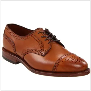 Allen Edmonds Men's Sanford in Walnut Dress Shoes 10.5 Cognac NEW