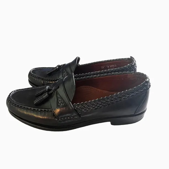 Allen Edmonds Men’s Size 10 A Leather Loafers Maxfield Dress Shoes Black Slip On