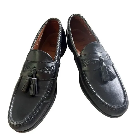 Allen Edmonds Men’s Size 10 A Leather Loafers Maxfield Dress Shoes Black Slip On