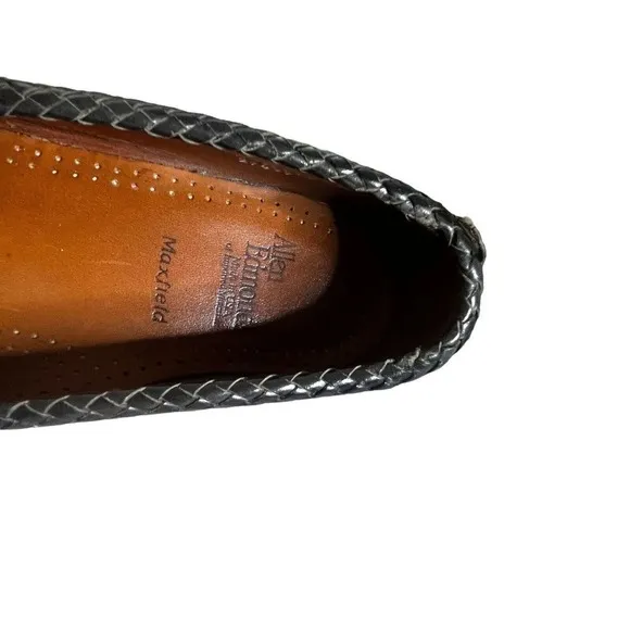 Allen Edmonds Men’s Size 10 A Leather Loafers Maxfield Dress Shoes Black Slip On