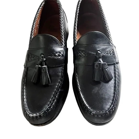 Allen Edmonds Men’s Size 10 A Leather Loafers Maxfield Dress Shoes Black Slip On