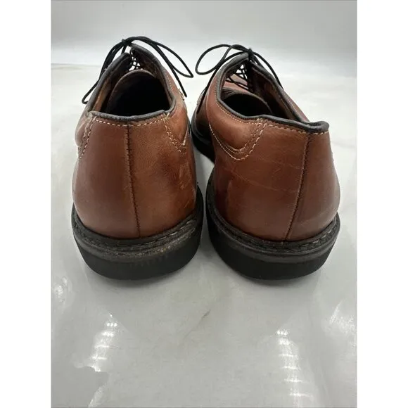 ALLEN EDMONDS Mens Wilbert Brown Leather Oxford Comfort Dress Shoes Sz 10 D USA