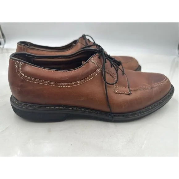 ALLEN EDMONDS Mens Wilbert Brown Leather Oxford Comfort Dress Shoes Sz 10 D USA