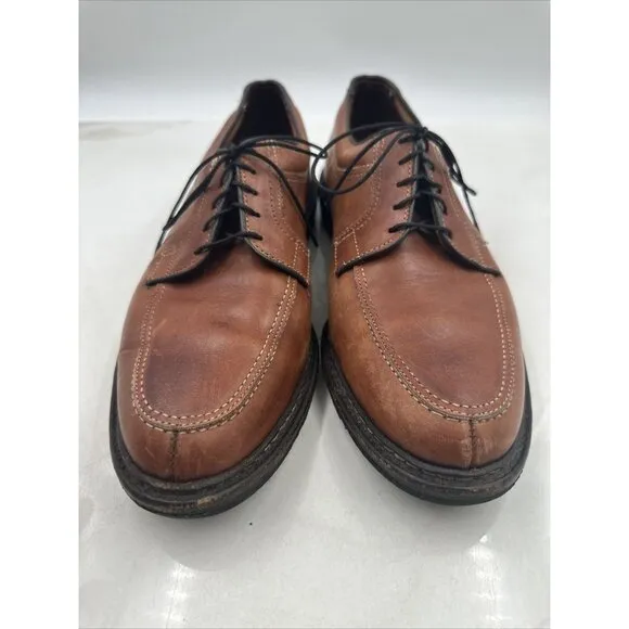 ALLEN EDMONDS Mens Wilbert Brown Leather Oxford Comfort Dress Shoes Sz 10 D USA