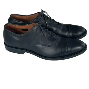 Allen Edmonds Oxford Shoes Mens 10 D Park Avenue Black Leather Cap-toe Lace Up
