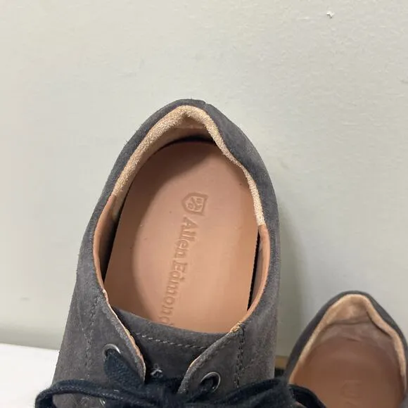 Allen Edmonds Shoes Men 12 D Porter Derby Sneaker Gray Suede Casual Shoe Preppy
