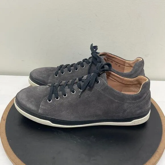 Allen Edmonds Shoes Men 12 D Porter Derby Sneaker Gray Suede Casual Shoe Preppy
