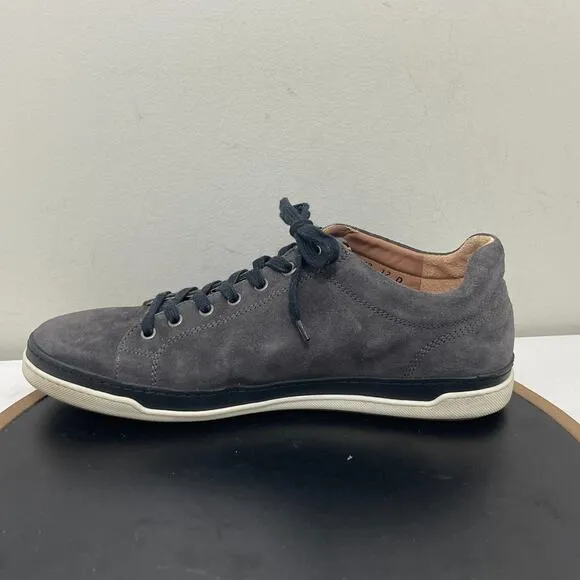 Allen Edmonds Shoes Men 12 D Porter Derby Sneaker Gray Suede Casual Shoe Preppy