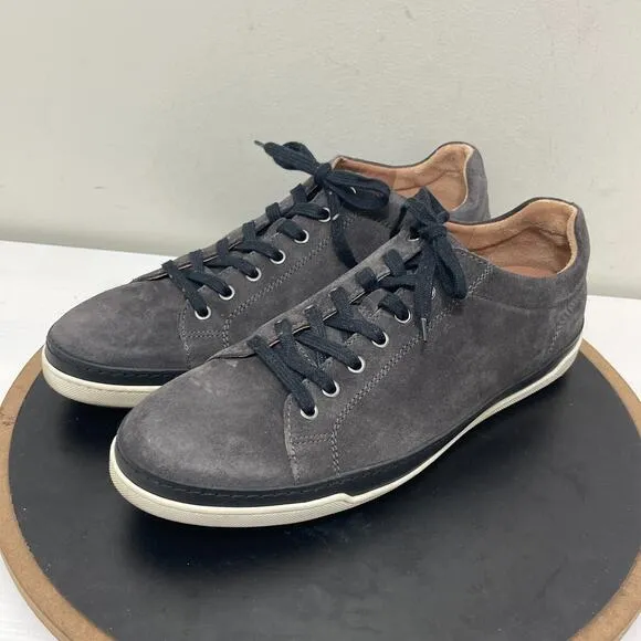 Allen Edmonds Shoes Men 12 D Porter Derby Sneaker Gray Suede Casual Shoe Preppy