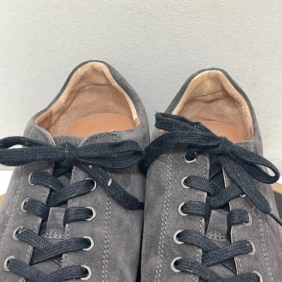 Allen Edmonds Shoes Men 12 D Porter Derby Sneaker Gray Suede Casual Shoe Preppy