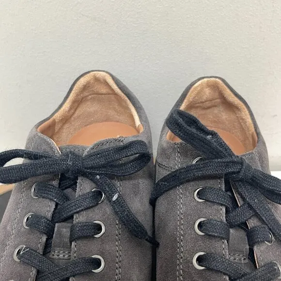 Allen Edmonds Shoes Men 12 D Porter Derby Sneaker Gray Suede Casual Shoe Preppy