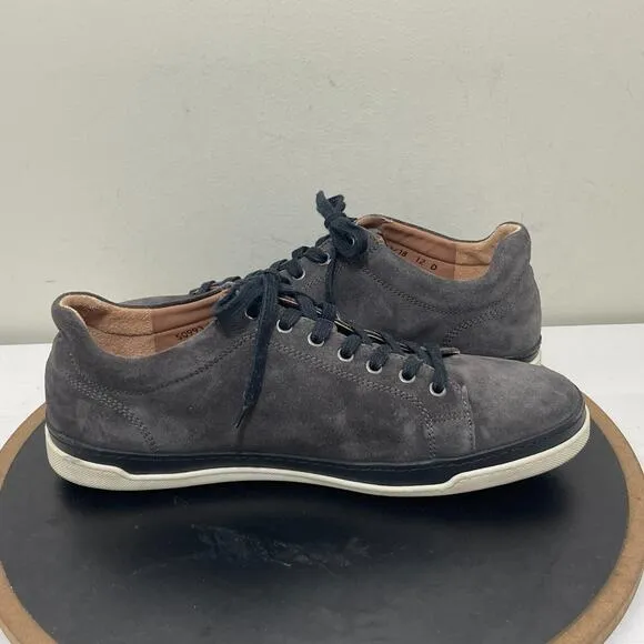 Allen Edmonds Shoes Men 12 D Porter Derby Sneaker Gray Suede Casual Shoe Preppy
