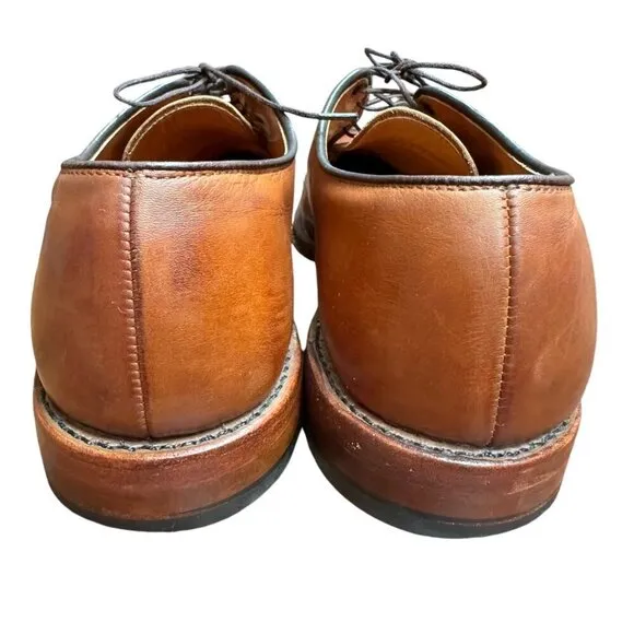 Allen Edmonds Troy Brown Leather Cap Toe Oxford Dress Shoes Office Size 10.5