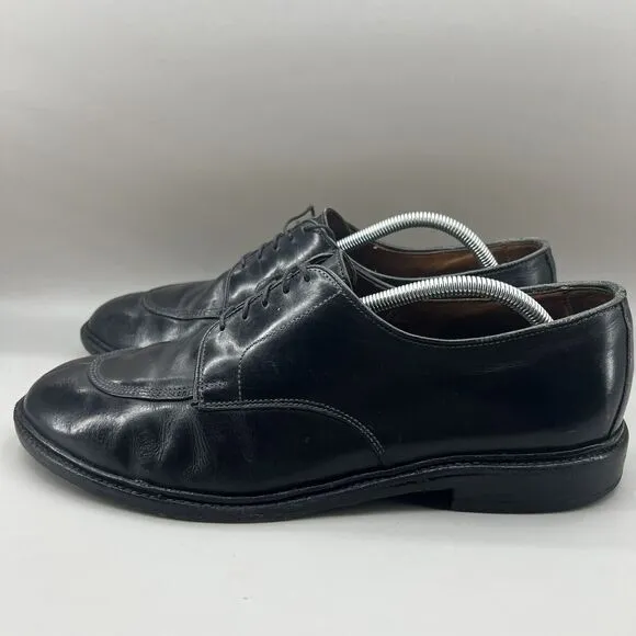 Allen Edmonds Walton Shoes Men Size 11.5 E Black Leather Oxford Split Toe Dress