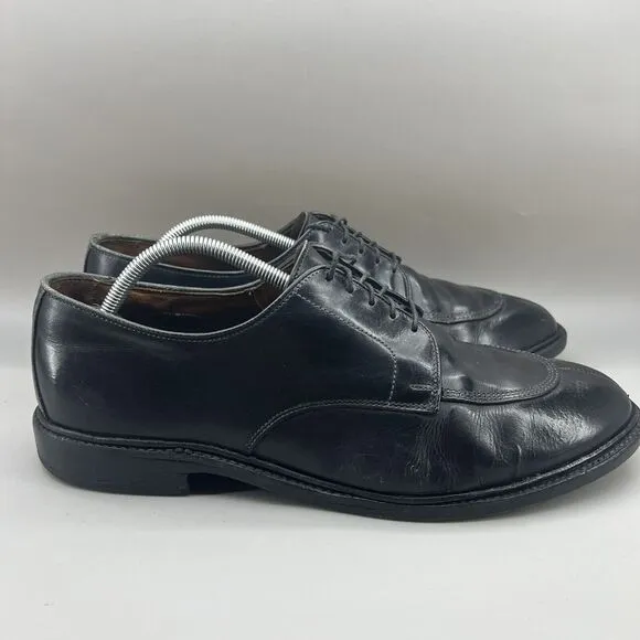 Allen Edmonds Walton Shoes Men Size 11.5 E Black Leather Oxford Split Toe Dress