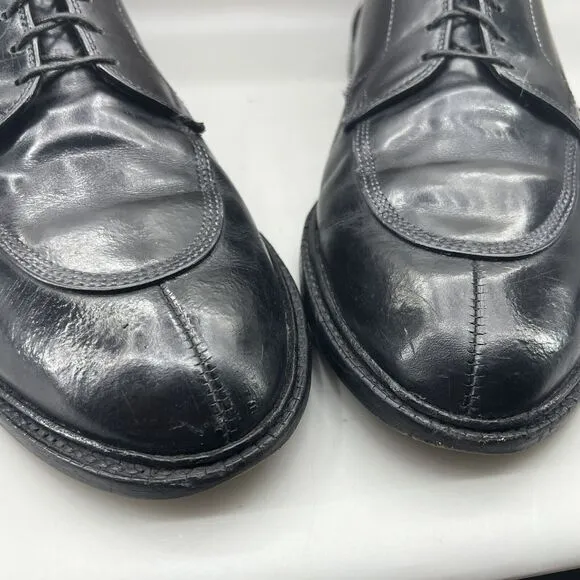 Allen Edmonds Walton Shoes Men Size 11.5 E Black Leather Oxford Split Toe Dress