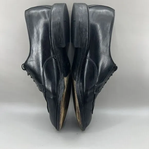 Allen Edmonds Walton Shoes Men Size 11.5 E Black Leather Oxford Split Toe Dress