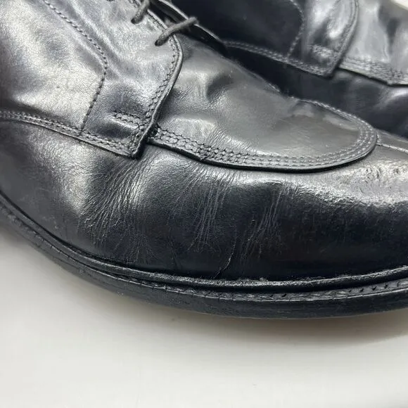 Allen Edmonds Walton Shoes Men Size 11.5 E Black Leather Oxford Split Toe Dress