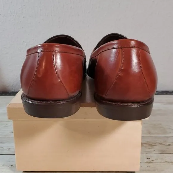 Allen Edmonds Women's Brookline Loafers Cognac Brown Size 10B‎ Ladies Loafers