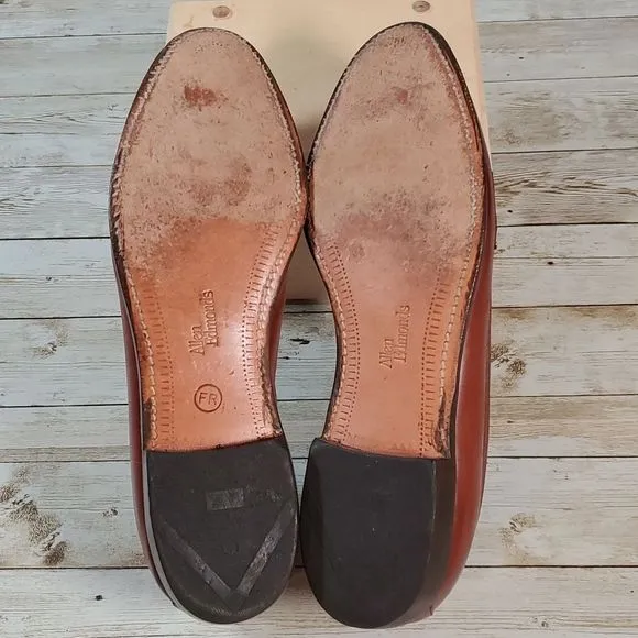 Allen Edmonds Women's Brookline Loafers Cognac Brown Size 10B‎ Ladies Loafers