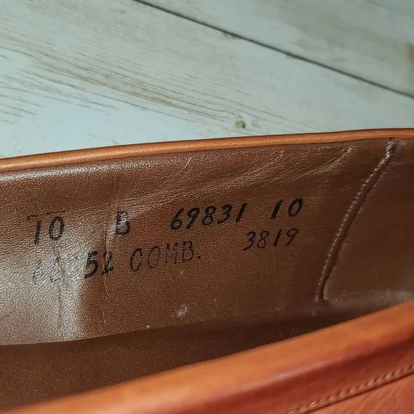 Allen Edmonds Women's Brookline Loafers Cognac Brown Size 10B‎ Ladies Loafers