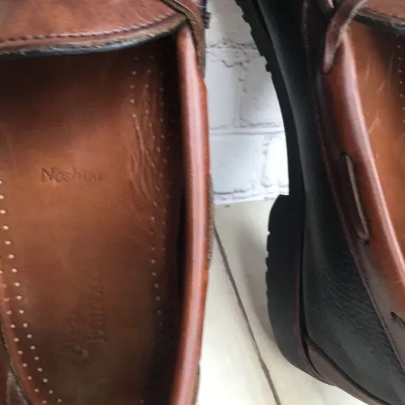 Allen Edmonds Men's Shoes Nashua Black Grain Brown Tassel Loafers SZ 10 D