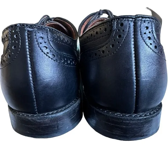 ALLEN EDMUNDS STUGGART BLACK LEATHER OXFORD SHOES SIZE 13