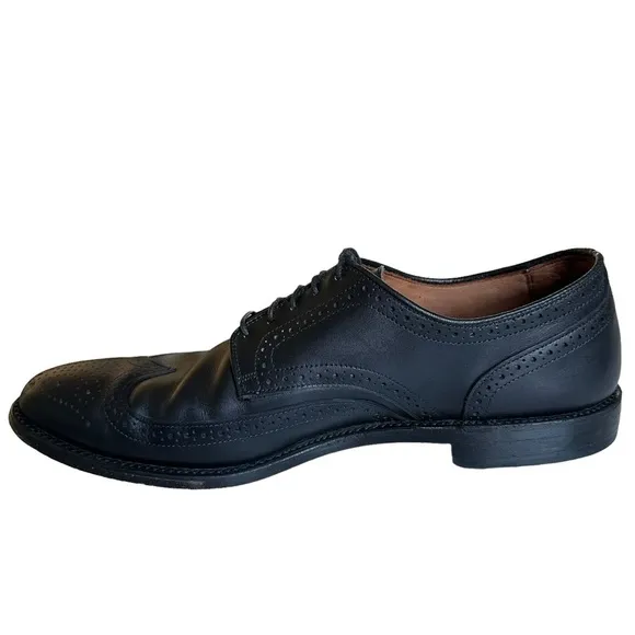 ALLEN EDMUNDS STUGGART BLACK LEATHER OXFORD SHOES SIZE 13