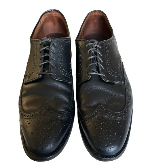 ALLEN EDMUNDS STUGGART BLACK LEATHER OXFORD SHOES SIZE 13