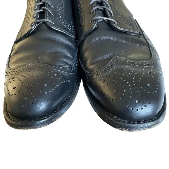 ALLEN EDMUNDS STUGGART BLACK LEATHER OXFORD SHOES SIZE 13