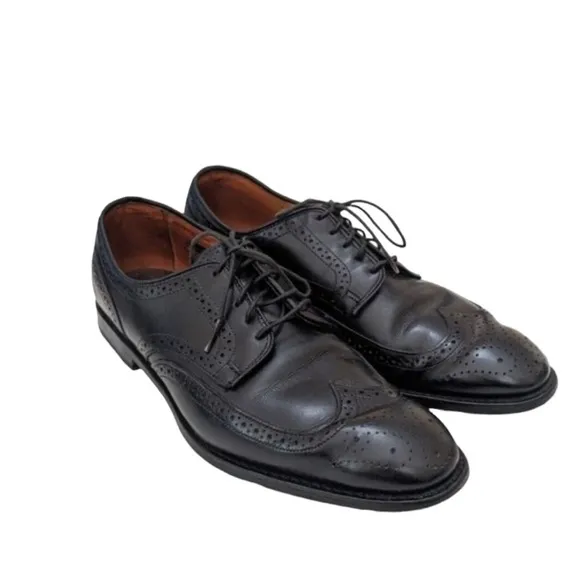 ALLEN EDMUNDS STUGGART BLACK LEATHER OXFORD SHOES SIZE 13