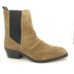 ALLSAINTS Markus Western Boots Womens 9 Suede Neutral Designer Rugged
