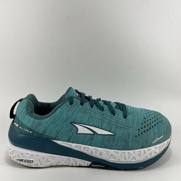 Altra Paradigm 4.5 Knit Running Shoes Womens Size 6.5 Teal Mesh Athletic Comfort
