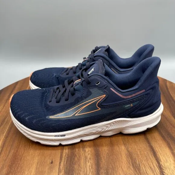 Altra Torin 6 Shoes Womens Size 6.5 Navy/Coral Road Running Comfort Trainers